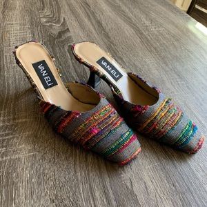 Van Eli Multicolored Slip-On Heels Size 8